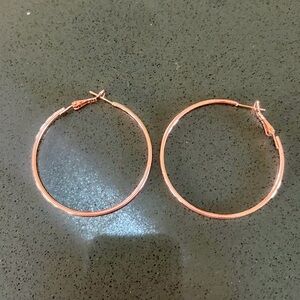 2” Pink Hoop Earrings